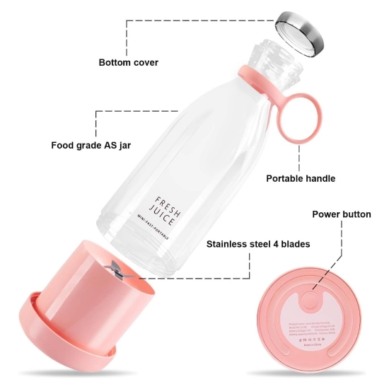 Generic Plastic Portable Juice Blender (Multicolor)