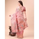 Generic Women's Linen Cotton Printed Saree With Unstitched Blouse 5.5Mtr (Pink) Generic Women's Linen Cotton Printed Saree With Unstitched Blouse 5.5Mtr (Pink)