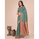 Generic Women's Linen Cotton Printed Saree With Unstitched Blouse 5.5Mtr (Green) Generic Women's Linen Cotton Printed Saree With Unstitched Blouse 5.5Mtr (Green)
