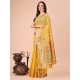 Generic Women's Linen Cotton Printed Saree With Unstitched Blouse 5.5Mtr (Yellow) Generic Women's Linen Cotton Printed Saree With Unstitched Blouse 5.5Mtr (Yellow)