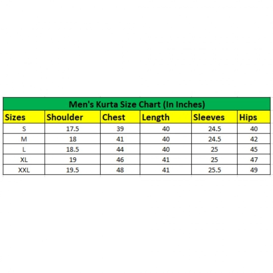 Generic Men's Casual Cotton Printed Full Sleeve Kurta Pyjama Set (Black)