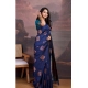 Generic Women's Silk Printed Saree With Unstitched Blouse 5.5Mtr (Navy Blue) Generic Women's Silk Printed Saree With Unstitched Blouse 5.5Mtr (Navy Blue)