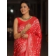 Generic Women's Silk Printed Saree With Unstitched Blouse 5.5Mtr (Orange) Generic Women's Silk Printed Saree With Unstitched Blouse 5.5Mtr (Orange)