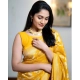 Generic Women's Silk Printed Saree With Unstitched Blouse 5.5Mtr (Yellow) Generic Women's Silk Printed Saree With Unstitched Blouse 5.5Mtr (Yellow)
