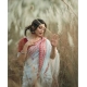 Generic Women's Cotton Printed Saree With Unstitched Blouse 5.5Mtr (White-Red) Generic Women's Cotton Printed Saree With Unstitched Blouse 5.5Mtr (White-Red)