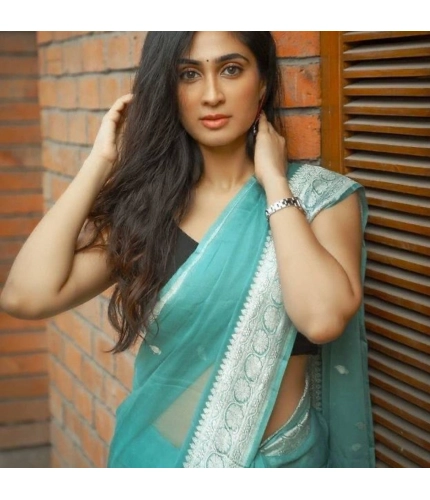 Generic Women's Cotton Printed Saree With Unstitched Blouse 5.5Mtr (Sky Blue) Generic Women's Cotton Printed Saree With Unstitched Blouse 5.5Mtr (Sky Blue)