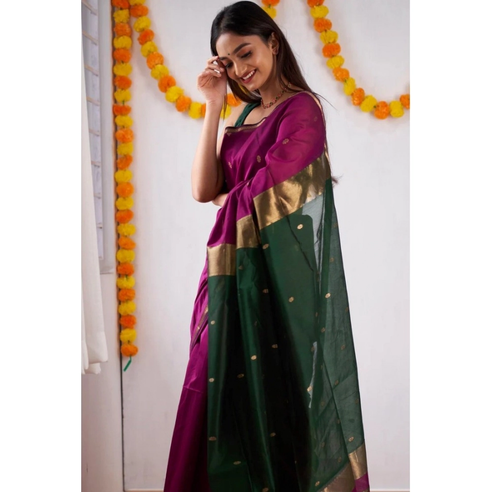 Generic Women's Cotton Printed Saree With Unstitched Blouse 5.5Mtr (Wine) Generic Women's Cotton Printed Saree With Unstitched Blouse 5.5Mtr (Wine)