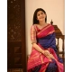 Generic Women's Silk Printed Saree With Unstitched Blouse 5.5Mtr (Navy Blue) Generic Women's Silk Printed Saree With Unstitched Blouse 5.5Mtr (Navy Blue)