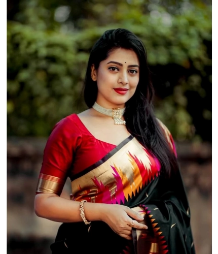 Generic Women's Silk Printed Saree With Unstitched Blouse 5.5Mtr (Multicolor) Generic Women's Silk Printed Saree With Unstitched Blouse 5.5Mtr (Multicolor)