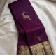 Generic Women's Silk Printed Saree With Unstitched Blouse 5.5Mtr (Wine)