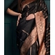 Generic Women's Silk Printed Saree With Unstitched Blouse 5.5Mtr (Black) Generic Women's Silk Printed Saree With Unstitched Blouse 5.5Mtr (Black)