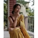 Generic Women's Silk Printed Saree With Unstitched Blouse 5.5Mtr (Yellow) Generic Women's Silk Printed Saree With Unstitched Blouse 5.5Mtr (Yellow)
