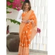 Generic Women's Silk Printed Saree With Unstitched Blouse 5.5Mtr (Orange) Generic Women's Silk Printed Saree With Unstitched Blouse 5.5Mtr (Orange)