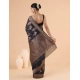 Generic Women's Silk Printed Saree With Unstitched Blouse 5.5Mtr (Black) Generic Women's Silk Printed Saree With Unstitched Blouse 5.5Mtr (Black)