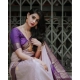 Generic Women's Silk Printed Saree With Unstitched Blouse 5.5Mtr (Purple) Generic Women's Silk Printed Saree With Unstitched Blouse 5.5Mtr (Purple)