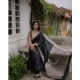 Generic Women's Silk Printed Saree With Unstitched Blouse 5.5Mtr (Black) Generic Women's Silk Printed Saree With Unstitched Blouse 5.5Mtr (Black)