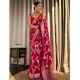 Generic Women's Silk Printed Saree With Unstitched Blouse 5.5Mtr (Pink) Generic Women's Silk Printed Saree With Unstitched Blouse 5.5Mtr (Pink)