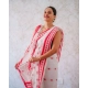 Generic Women's Cotton Printed Saree With Unstitched Blouse 5.5Mtr (White-Pink) Generic Women's Cotton Printed Saree With Unstitched Blouse 5.5Mtr (White-Pink)