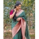 Generic Women's Silk Printed Saree With Unstitched Blouse 5.5Mtr (Green-Red) Generic Women's Silk Printed Saree With Unstitched Blouse 5.5Mtr (Green-Red)