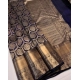 Generic Women's Silk Printed Saree With Unstitched Blouse 5.5Mtr (Navy Blue) Generic Women's Silk Printed Saree With Unstitched Blouse 5.5Mtr (Navy Blue)