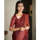 Generic Women's Silk Printed Saree With Unstitched Blouse 5.5Mtr (Maroon) Generic Women's Silk Printed Saree With Unstitched Blouse 5.5Mtr (Maroon)