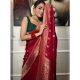 Generic Women's Silk Printed Saree With Unstitched Blouse 5.5Mtr (Red) Generic Women's Silk Printed Saree With Unstitched Blouse 5.5Mtr (Red)
