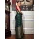 Generic Women's Silk Printed Saree With Unstitched Blouse 5.5Mtr (Green) Generic Women's Silk Printed Saree With Unstitched Blouse 5.5Mtr (Green)