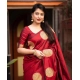 Generic Women's Silk Printed Saree With Unstitched Blouse 5.5Mtr (Red) Generic Women's Silk Printed Saree With Unstitched Blouse 5.5Mtr (Red)