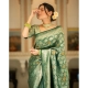 Generic Women's Silk Printed Saree With Unstitched Blouse 5.5Mtr (Green) Generic Women's Silk Printed Saree With Unstitched Blouse 5.5Mtr (Green)