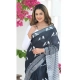 Generic Women's Silk Printed Saree With Unstitched Blouse 5.5Mtr (Black) Generic Women's Silk Printed Saree With Unstitched Blouse 5.5Mtr (Black)