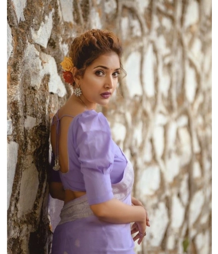 Generic Women's Cotton Printed Saree With Unstitched Blouse 5.5Mtr (Lavender) Generic Women's Cotton Printed Saree With Unstitched Blouse 5.5Mtr (Lavender)