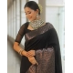 Generic Women's Silk Printed Saree With Unstitched Blouse 5.5Mtr (Black) Generic Women's Silk Printed Saree With Unstitched Blouse 5.5Mtr (Black)