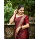 Generic Women's Silk Printed Saree With Unstitched Blouse 5.5Mtr (Maroon) Generic Women's Silk Printed Saree With Unstitched Blouse 5.5Mtr (Maroon)