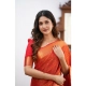 Generic Women's Silk Printed Saree With Unstitched Blouse 5.5Mtr (Orange) Generic Women's Silk Printed Saree With Unstitched Blouse 5.5Mtr (Orange)