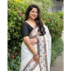 Generic Women's Silk Printed Saree With Unstitched Blouse 5.5Mtr (Off White) Generic Women's Silk Printed Saree With Unstitched Blouse 5.5Mtr (Off White)