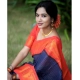 Generic Women's Silk Printed Saree With Unstitched Blouse 5.5Mtr (Blue) Generic Women's Silk Printed Saree With Unstitched Blouse 5.5Mtr (Blue)
