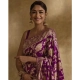 Generic Women's Silk Printed Saree With Unstitched Blouse 5.5Mtr (Purple) Generic Women's Silk Printed Saree With Unstitched Blouse 5.5Mtr (Purple)