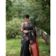 Generic Women's Silk Printed Saree With Unstitched Blouse 5.5Mtr (Black-Red) Generic Women's Silk Printed Saree With Unstitched Blouse 5.5Mtr (Black-Red)