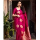 Generic Women's Silk Printed Saree With Unstitched Blouse 5.5Mtr (Pink) Generic Women's Silk Printed Saree With Unstitched Blouse 5.5Mtr (Pink)