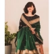 Generic Women's Silk Printed Saree With Unstitched Blouse 5.5Mtr (Dark Green) Generic Women's Silk Printed Saree With Unstitched Blouse 5.5Mtr (Dark Green)