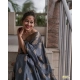 Generic Women's Silk Printed Saree With Unstitched Blouse 5.5Mtr (Grey) Generic Women's Silk Printed Saree With Unstitched Blouse 5.5Mtr (Grey)