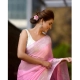 Generic Women's Cotton  Printed Saree With Unstitched Blouse 5.5Mtr (Pink)