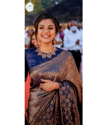 Generic Women's Silk Printed Saree With Unstitched Blouse 5.5Mtr (Blue) Generic Women's Silk Printed Saree With Unstitched Blouse 5.5Mtr (Blue)