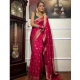 Generic Women's Silk Printed Saree With Unstitched Blouse 5.5Mtr (Rani Pink) Generic Women's Silk Printed Saree With Unstitched Blouse 5.5Mtr (Rani Pink)