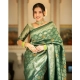 Generic Women's Silk Printed Saree With Unstitched Blouse 5.5Mtr (Green) Generic Women's Silk Printed Saree With Unstitched Blouse 5.5Mtr (Green)