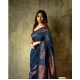 Generic Women's Silk Printed Saree With Unstitched Blouse 5.5Mtr (Navy Blue) Generic Women's Silk Printed Saree With Unstitched Blouse 5.5Mtr (Navy Blue)