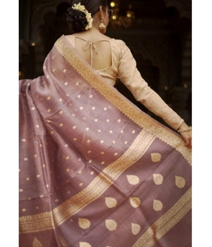 Generic Women's Cotton Printed Saree With Unstitched Blouse 5.5Mtr (Rose Gold) Generic Women's Cotton Printed Saree With Unstitched Blouse 5.5Mtr (Rose Gold)