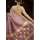 Generic Women's Cotton  Printed Saree With Unstitched Blouse 5.5Mtr (Rose Gold)