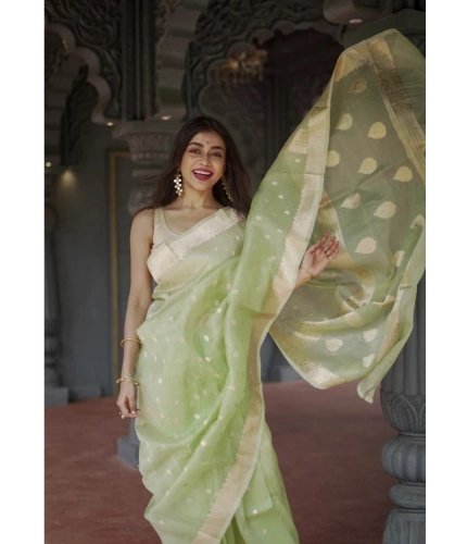 Generic Women's Cotton Printed Saree With Unstitched Blouse 5.5Mtr (Pista) Generic Women's Cotton Printed Saree With Unstitched Blouse 5.5Mtr (Pista)