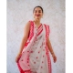 Generic Women's Cotton Printed Saree With Unstitched Blouse 5.5Mtr (White-Pink) Generic Women's Cotton Printed Saree With Unstitched Blouse 5.5Mtr (White-Pink)